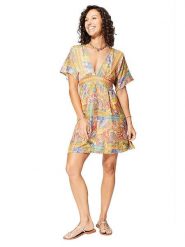 Ipanima Sukienka w kolorze pomarańczowym ze wzorem rozmiar: 34-40. Pomarańczowe sukienki damskie Ipanima, bez wzorów, bez ramiączek. Za 56.99 zł.