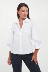 Koszula damska popelinowa Biana JOOP!. Koszule damskie Joop!, m, bez wzorów, bez kołnierzyka, bez ramiączek. Za 629.00 zł.
