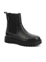Kickers Skórzane sztyblety "Kick Favorite" w kolorze czarnym rozmiar: 38. Czarne botki damskie Kickers, sportowe, bez obcasa, bez zapięcia. Za 257.92 zł.