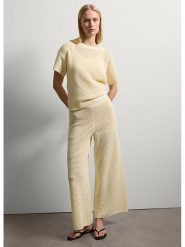 STEFANEL Spodnie w kolorze jasnożółtym rozmiar: M. Żółte spodnie materiałowe damskie Stefanel, bez wzorów, z materiału. Za 252.99 zł.