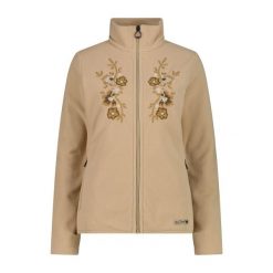 Damska polarowa bluza z zamkiem CMP. Brązowe bluzy damskie CMP, l, bez wzorów, z materiału, z kapturem. Za 382.60 zł.