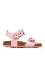 DeeZee Sandały CEO-CM220518-19A Różowy. Czerwone sandały dziewczęce DeeZee, ze skóry, bez obcasa, bez zapięcia. Za 79.99 zł.