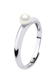Mitzuko Srebrny pierścionek z perłą rozmiar: onesize. Szare pierścionki damskie Mitzuko, z perłą, srebrne. Za 165.99 zł.