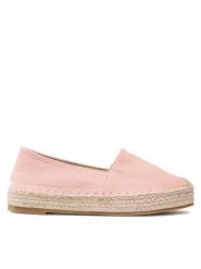 Jenny Fairy Espadryle WSS990-106 Różowy. Czerwone espadryle damskie Jenny Fairy, bez wzorów, z materiału, bez obcasa. Za 99.99 zł.