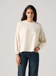 Levi's Bluza w kolorze kremowym rozmiar: L. Brązowe bluzy damskie Levi's, l, bez wzorów, z bawełny, bez kaptura. Za 146.45 zł.