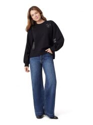 Scotch & Soda Bluza w kolorze czarnym rozmiar: M. Czarne bluzy damskie Scotch & Soda, m, bez wzorów, z bawełny, bez kaptura. Za 182.72 zł.