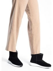 Gooce Skórzane botki zimowe "Patty" w kolorze czarnym rozmiar: 37. Czarne botki damskie Gooce, na zimę, z wełny, bez obcasa, bez zapięcia. Za 173.99 zł.