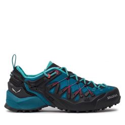 Trekkingi Salewa. Niebieskie obuwie sportowe casual damskie Salewa, bez zapięcia. Za 689.99 zł.