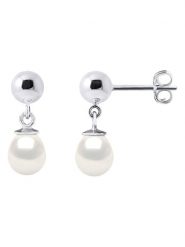 Pearl Addict Srebrne kolczyki-wkrętki z perłami rozmiar: onesize. Białe kolczyki damskie Pearl Addict, z perłą, srebrne. Za 130.99 zł.