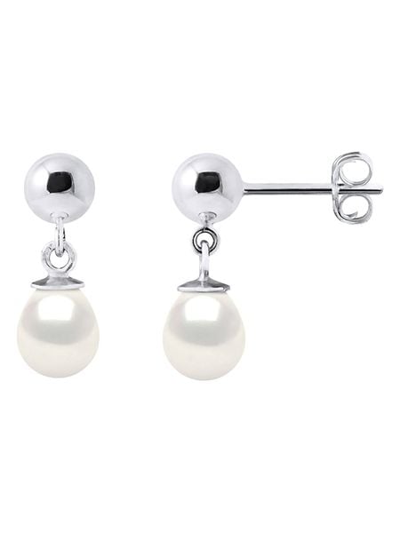 Pearl Addict Srebrne kolczyki-wkrętki z perłami rozmiar: onesize. Białe kolczyki damskie Pearl Addict, z perłą, srebrne. Za 130.99 zł.