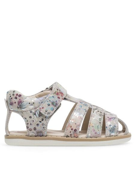 Lasocki Kids Sandały BOB CI12-BOB-02(II)DZ Srebrny. Szare sandały dziewczęce Lasocki Kids, ze skóry, bez obcasa, bez zapięcia. Za 119.99 zł.