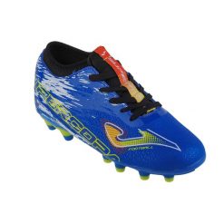 Buty piłkarskie korki Joma Supercopa treningowe lanki ze skarpetą FG. Niebieskie obuwie sportowe damskie Joma, bez zapięcia, do piłki nożnej. Za 149.99 zł.