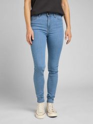 Lee Dżinsy "Scarlett" - Skinny fit - w kolorze błękitnym rozmiar: W32/L31. Niebieskie jeansy damskie Lee, z podwyższonym stanem. Za 164.45 zł.