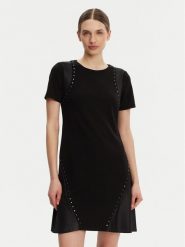 DKNY Sukienka codzienna DD3J1489 Czarny Slim Fit. Czarne sukienki damskie DKNY, bez wzorów, z syntetyku, bez ramiączek. Za 409.99 zł.