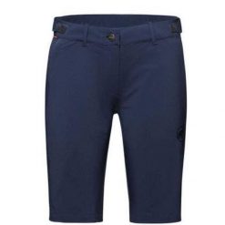 Spodenki trekkingowe damskie Mammut Runbold. Niebieskie spodenki sportowe damskie Mammut, na lato, bez wzorów, z materiału, trekkingowe. Za 375.55 zł.