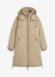 Płaszcz pikowany. Zielone płaszcze damskie bonprix, bez wzorów, bez kaptura. Za 369.99 zł.