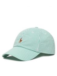 Polo Ralph Lauren Czapka z daszkiem 710957166500 Zielony. Zielone czapki z daszkiem damskie Polo Ralph Lauren, bez wzorów, z bawełny. Za 409.99 zł.
