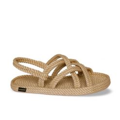Sandały damskie BODRUM. Brązowe sandały damskie Aulp, bez wzorów, bez obcasa, bez zapięcia. Za 299.99 zł.