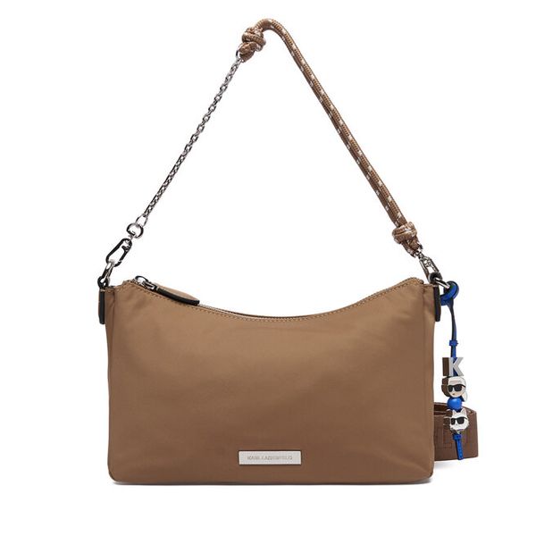 Torebka KARL LAGERFELD. Brązowe torebki klasyczne damskie KARL LAGERFELD, bez dodatków. Za 849.99 zł.