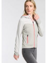 Killtec Kurtka polarowa w kolorze szaro-oliwkowo-różowym rozmiar: 42. Brązowe kurtki damskie Killtec, bez wzorów, z polaru, bez kaptura. Za 152.99 zł.