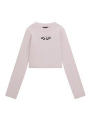Guess Bluzka J4YI49 KBZP4 Różowy Regular Fit. Czerwone bluzki i koszule dziewczęce Guess, z aplikacjami, z bawełny, bez kołnierzyka, bez ramiączek. Za 79.99 zł.