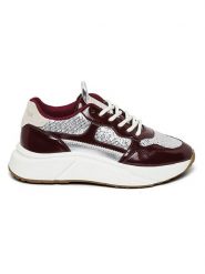 Steve Madden Sneakersy w kolorze srebrno-czerwonym rozmiar: 40. Czerwone obuwie sportowe damskie Steve Madden, bez zapięcia. Za 294.28 zł.
