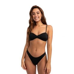Dół do stroju kąpielowego Billabong Sol Searcher Hike. Czarne bikini Billabong, bez wzorów. Za 69.99 zł.