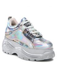 Buffalo Sneakersy 1339-14 2.0 BN15341141 Srebrny. Szare obuwie sportowe damskie Buffalo, ze skóry, bez zapięcia. Za 749.99 zł.