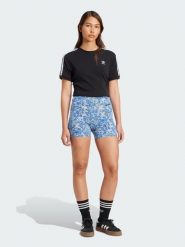 Adidas Szorty "Originals x Liberty London Tonal Booty" w kolorze niebieskim rozmiar: M. Niebieskie szorty damskie Adidas, bez wzorów. Za 92.42 zł.