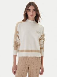 Guess Golf W5BR78 Z4242 Écru Relaxed Fit. Golfy damskie Guess, l, z aplikacjami, z syntetyku, bez ramiączek. Za 439.99 zł.