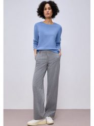 Street One Bluza w kolorze błękitnym rozmiar: 46. Niebieskie bluzy damskie Street One, bez wzorów, bez kaptura. Za 115.24 zł.