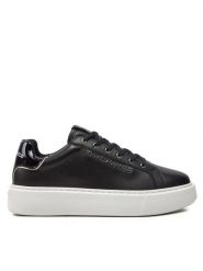 KARL LAGERFELD Sneakersy KL62221F Czarny. Czarne obuwie sportowe damskie KARL LAGERFELD, ze skóry, bez zapięcia. Za 539.99 zł.