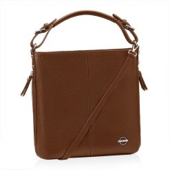 Shopperka skórzana BETLEWSKI TWB-DOL-49 CAMEL. Brązowe torebki klasyczne damskie ze skóry, bez dodatków. Za 379.99 zł.