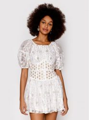 For Love & Lemons Sukienka koktajlowa Lupita CD2482 Biały Slim Fit. Białe sukienki damskie For Love & Lemons, bez wzorów, z wiskozy, wizytowe, bez ramiączek. Za 879.99 zł.