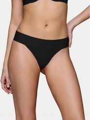 Triumph Stringi Make-Up Illusion 10218386 Czarny. Czarne stringi Triumph, bez wzorów, z syntetyku. Za 69.99 zł.