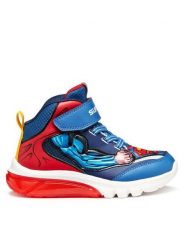 Geox Sneakersy J Ciberdron J56LBF 0BC14 C0200 M Niebieski. Niebieskie buty sportowe chłopięce Geox, ze skóry, bez zapięcia. Za 209.99 zł.