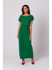 Be Wear Sukienka w kolorze zielonym rozmiar: XL. Zielone sukienki damskie Be Wear, bez wzorów, z bawełny, bez ramiączek. Za 159.21 zł.