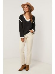 Soft Cashmere Sweter w kolorze czarnym rozmiar: 34/36. Czarne swetry klasyczne damskie Soft Cashmere, bez kołnierzyka. Za 152.99 zł.