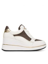 MICHAEL Michael Kors Sneakersy Emmy 43F5EMFS4L Biały. Białe obuwie sportowe damskie MICHAEL Michael Kors, ze skóry, bez zapięcia. Za 639.99 zł.