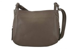 Listonoszka skórzana BARBERINI'S c. beżowa 946-9. Brązowe shopper bag Barberinis, bez wzorów, z lakierowanej skóry, małe, bez dodatków. Za 289.99 zł.