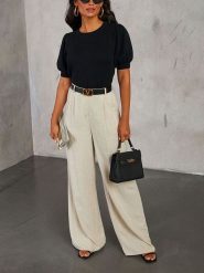 LA Angels Sweter w kolorze czarnym rozmiar: M. Czarne swetry klasyczne damskie LA Angels, m, bez kołnierzyka. Za 130.99 zł.