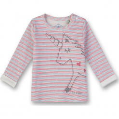 Koszulka w kolorze jasnoróżowym. Czerwone koszulki i t-shirty dziewczęce Eat ants, z nadrukiem, z bawełny, z okrągłym kołnierzem, z długim rękawem. W wyprzedaży za 62.95 zł.