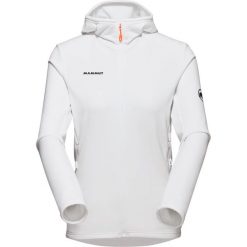 Bluza trekkingowa damska Mammut Aconcagua Light ML Hooded. Białe bluzy damskie Mammut, l, bez wzorów, bez kaptura. Za 529.99 zł.
