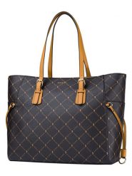 Puccini Shopper bag w kolorze granatowym - 43 x 30 x 12 cm rozmiar: onesize. Brązowe shopper bag Puccini, bez wzorów, z materiału, na ramię, bez dodatków. Za 219.60 zł.