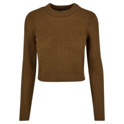 Sweter damski Urban Classics. Zielone swetry klasyczne damskie Urban Classics, na zimę, z dzianiny, bez kołnierzyka. Za 175.50 zł.