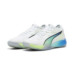 Buty do piłki ręcznej unisex Eliminate NITRO™ SQD 4 ENERGY PUMA. Białe obuwie sportowe casual damskie Puma, bez zapięcia. Za 749.00 zł.
