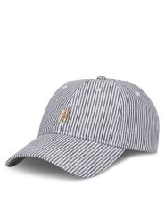 Tommy Hilfiger Czapka z daszkiem Premiu Beach AW0AW17141 Niebieski. Niebieskie czapki z daszkiem damskie Tommy Hilfiger, bez wzorów, ze lnu. Za 129.99 zł.