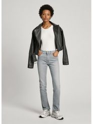 Pepe Jeans Dżinsy - Slim fit - w kolorze jasnoszarym rozmiar: W26/L32. Szare jeansy damskie Pepe Jeans. Za 296.95 zł.