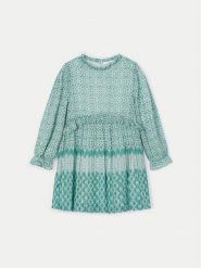 Mayoral Sukienka codzienna 4913 Zielony Regular Fit. Zielone sukienki dziewczęce Mayoral, bez wzorów, z syntetyku, bez ramiączek, proste. Za 179.99 zł.