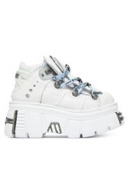 NEW ROCK Sneakersy M-106-C187 Biały. Białe obuwie sportowe damskie NEW ROCK, ze skóry, bez zapięcia. Za 1,419.00 zł.